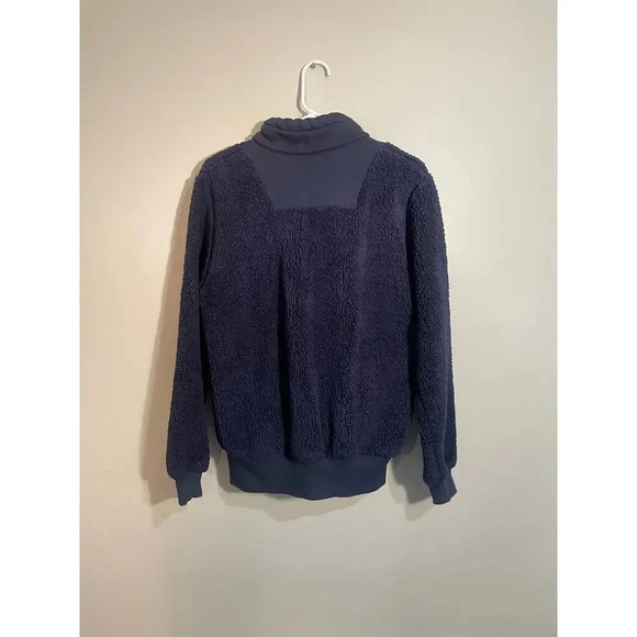 Sweaty Betty Navy Sherpa Quarter Zip Sweatshirt - Picture 6 of 11
